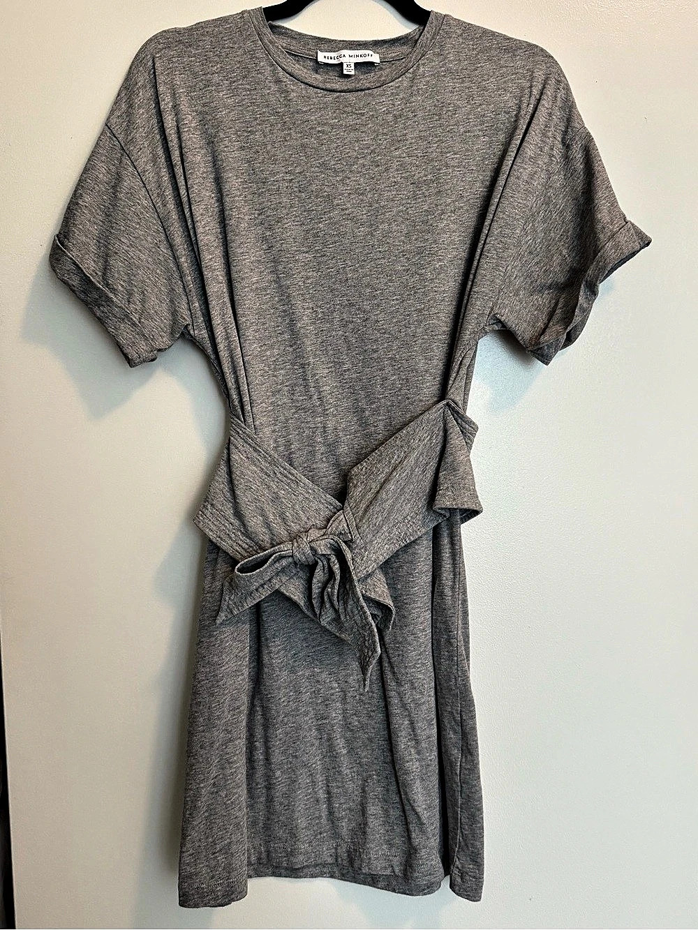 Rebecca Minkoff Marta T-Shirt Dress Gray XS Like New